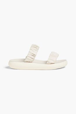 Ancient Greek Sandals: Белые шлёпанцы Melia