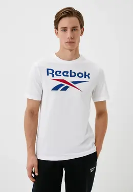 Reebok: Белая футболка