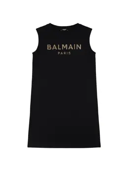 BALMAIN: Хлопковое платье 