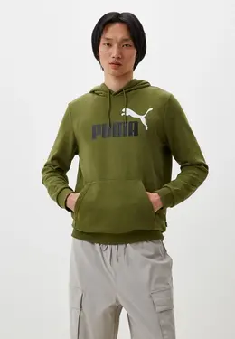 PUMA: Толстовка цвета хаки 