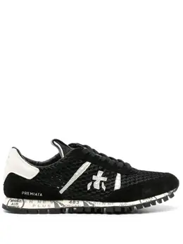 Premiata: Чёрные кроссовки  Seand