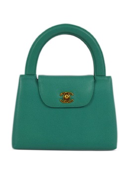 CHANEL Pre-Owned: Зелёная сумка 
