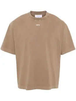 Off-White: Хлопковая футболка 