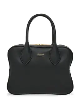 Ferragamo: Чёрная сумка-шоппер 