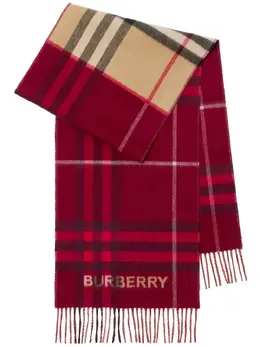 Burberry: Розовый шарф  Vintage Check