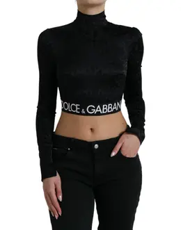 Dolce & Gabbana: Чёрный топ  T