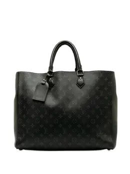 Louis Vuitton Pre-Owned: Чёрная сумка-шоппер