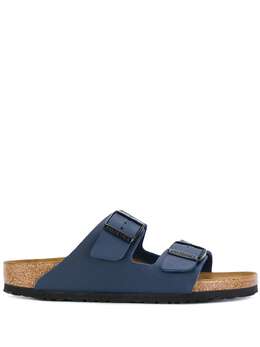 Birkenstock: Голубые сандалии 