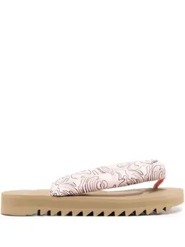 Suicoke: Бежевые сандалии 