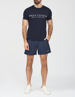 ARMANI EXCHANGE: Синяя футболка 