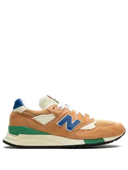 New Balance: Оранжевые кроссовки 
