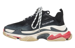 Balenciaga: Чёрные кроссовки  Triple S