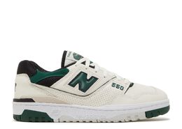 New Balance: Зелёные кроссовки  550