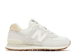 New Balance: Белые кроссовки  574