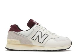 New Balance: Белые кроссовки  574