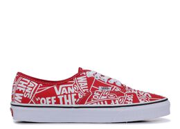 Vans: Красные кроссовки  Authentic