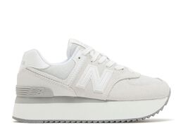 New Balance: Белые кроссовки  574