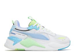 PUMA: Зелёные кроссовки  RS-X