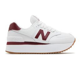 New Balance: Белые кроссовки  574