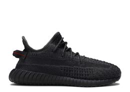 Adidas: Чёрные кроссовки  Yeezy Boost 350 v2