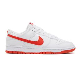 Nike: Красные кроссовки  Dunk Low