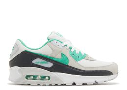 Nike: Зелёные кроссовки  Air Max 90