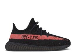 Adidas: Красные кроссовки  Yeezy Boost 350 v2