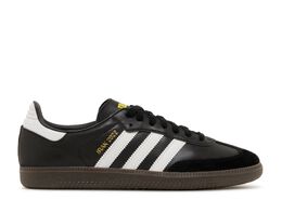 Adidas: Чёрные кроссовки  Samba