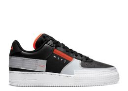 Nike: Чёрные кроссовки  Air Force 1 Type