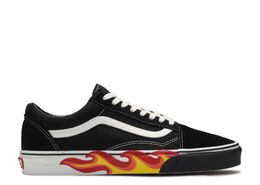 Vans: Чёрные кроссовки  Old Skool Flame