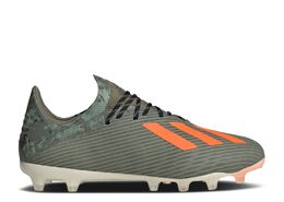 Adidas: Зелёные кроссовки  X