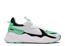 PUMA: Зелёные кроссовки  RS X Reinvention