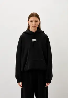 MM6 Maison Margiela: Чёрная толстовка 