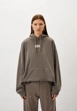 MM6 Maison Margiela: Серая толстовка