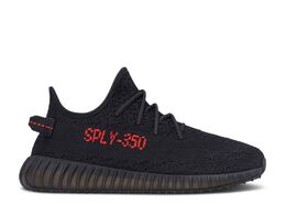 Adidas: Чёрные кроссовки  Yeezy Boost 350 v2