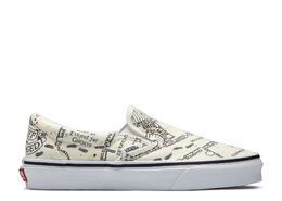 Vans: Белые кроссовки  Classic Slip On