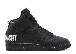 Nike: Чёрные кроссовки Dunk High