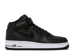 Nike: Чёрные кроссовки  Air Force 1