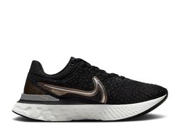 Nike: Чёрные кроссовки  React Infinity Run Flyknit