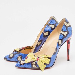 Christian Louboutin: Голубые туфли