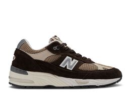 New Balance: Коричневые кроссовки  991