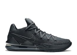 Nike: Чёрные кроссовки Lebron 17 Low