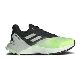 Adidas: Зелёные кроссовки  Terrex