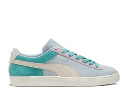 PUMA: Зелёные кроссовки  Suede