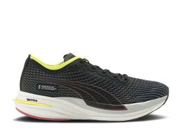 PUMA: Чёрные кроссовки  Deviate Nitro