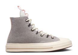 Converse: Серые кроссовки  Chuck 70