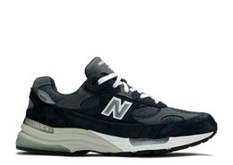 New Balance: Синие кроссовки  992