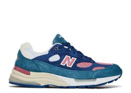 New Balance: Синие кроссовки  992