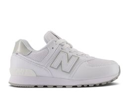 New Balance: Белые кроссовки  574