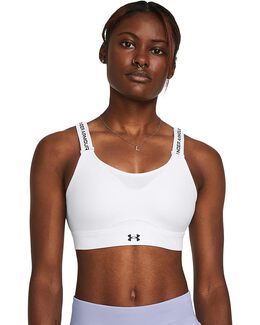 Under Armour: Белый бюстгальтер 